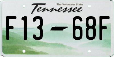 TN license plate F1368F