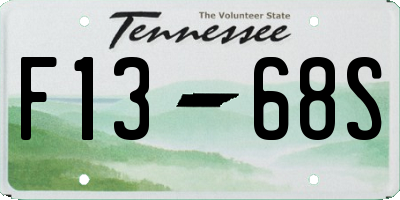 TN license plate F1368S