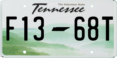 TN license plate F1368T
