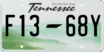 TN license plate F1368Y