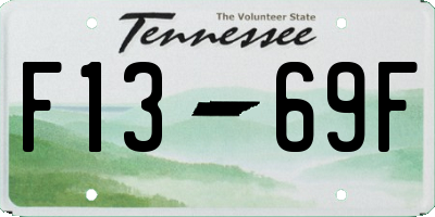 TN license plate F1369F