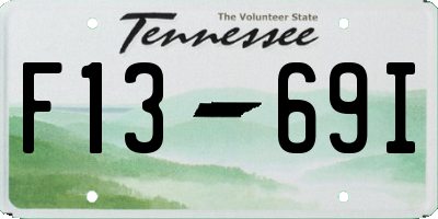 TN license plate F1369I