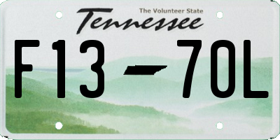 TN license plate F1370L