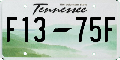 TN license plate F1375F