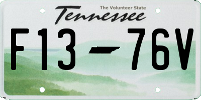 TN license plate F1376V