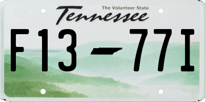 TN license plate F1377I