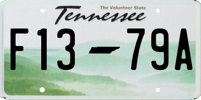 TN license plate F1379A