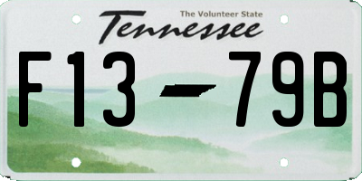 TN license plate F1379B