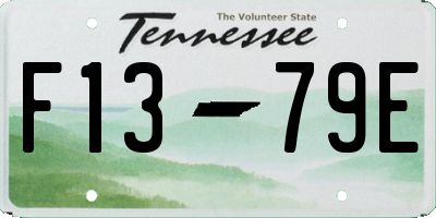 TN license plate F1379E