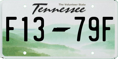 TN license plate F1379F