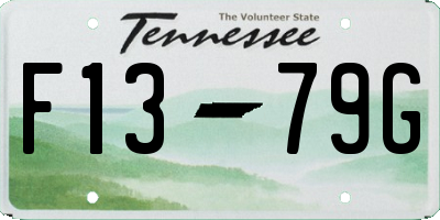 TN license plate F1379G