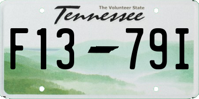 TN license plate F1379I