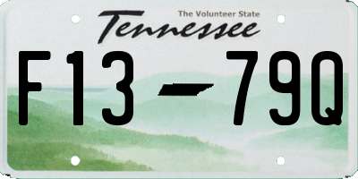 TN license plate F1379Q