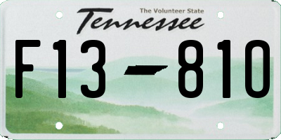 TN license plate F1381O
