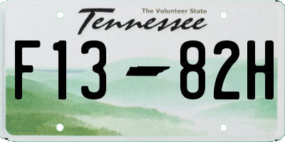 TN license plate F1382H