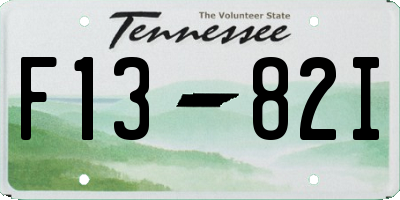 TN license plate F1382I
