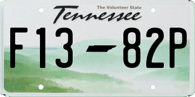TN license plate F1382P