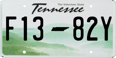 TN license plate F1382Y