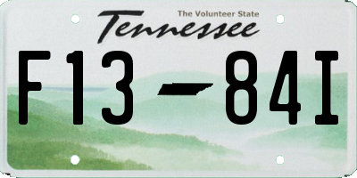 TN license plate F1384I