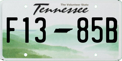 TN license plate F1385B