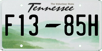 TN license plate F1385H