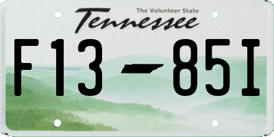 TN license plate F1385I