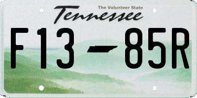TN license plate F1385R