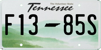 TN license plate F1385S