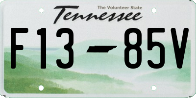 TN license plate F1385V