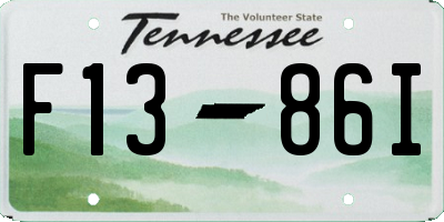 TN license plate F1386I