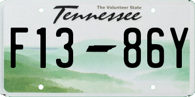 TN license plate F1386Y