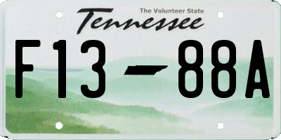 TN license plate F1388A