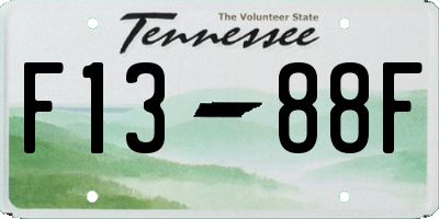 TN license plate F1388F