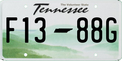 TN license plate F1388G