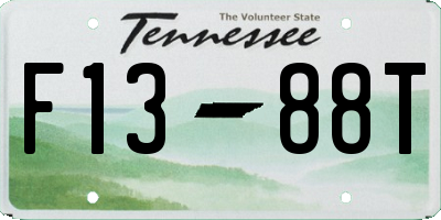 TN license plate F1388T