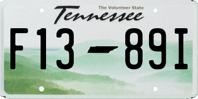 TN license plate F1389I