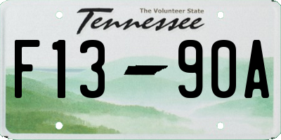TN license plate F1390A