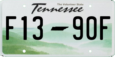TN license plate F1390F