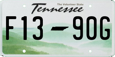 TN license plate F1390G