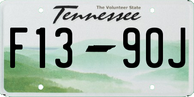 TN license plate F1390J