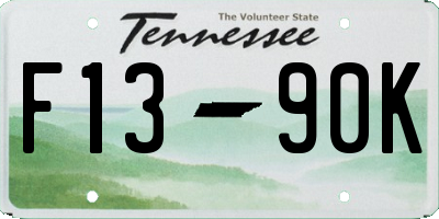 TN license plate F1390K