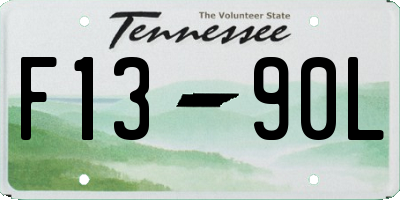 TN license plate F1390L