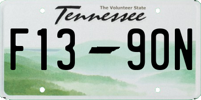 TN license plate F1390N