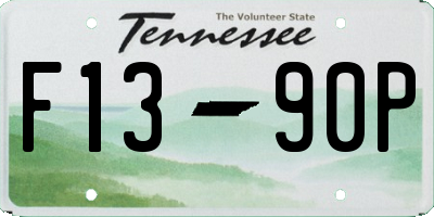 TN license plate F1390P