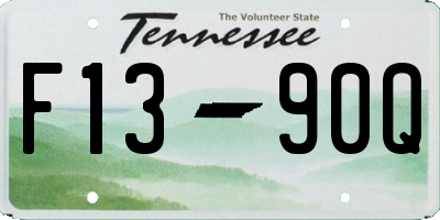 TN license plate F1390Q