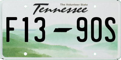 TN license plate F1390S