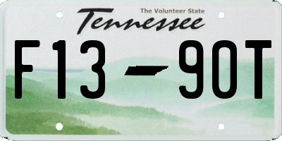 TN license plate F1390T
