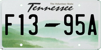 TN license plate F1395A