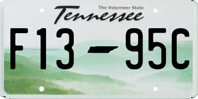 TN license plate F1395C