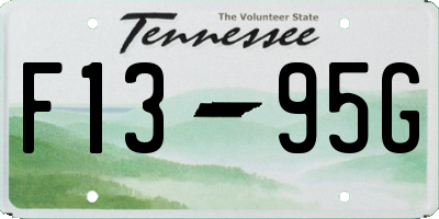 TN license plate F1395G